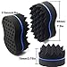 RioRand Hair Sponge Magic Barber Twist Curl Brush Sponge Dreads Locking Afro Coil Comb(4 Count (Pack of 1), Blue)