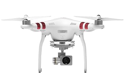 DJI Phantom 3 Standard Aerial UAV Quadrocopter Drohne mit Integrierter 2.7K Full-HD Videokamera, 3-Achsen-Gimbal, Digitaler F