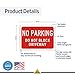 No Parking Do Not Block Driveway Sign, 10