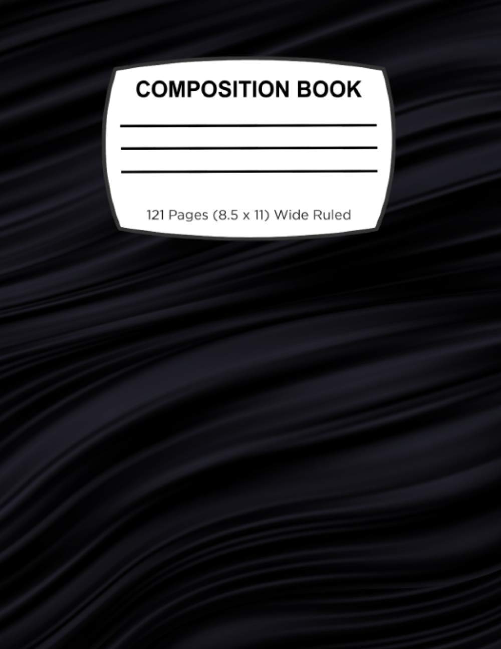 Composition Notebook: Black Marble Composition Notebook Wide Ruled 121 Pages Size (8.5 x 11)
