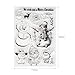 Kesoto 6 Pieces Christmas Theme Clear Stamps Scrapbooking Album Paper Cards Making Decoration