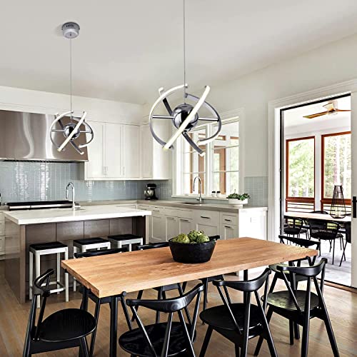 ELINKUME Modern Living Room LED Pendant Lights,Creative Adjustable ...