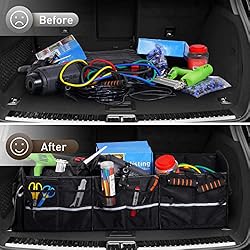 HIRALIY 4 in 1 Car Trunk Storage Organizer, Multi