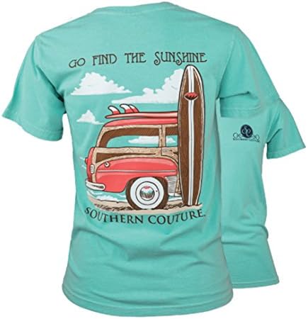 Southern Couture SC Comfort Find The Sunshine Surfboard Womens Classic Fit T-Shirt - Chalky Mint, Small