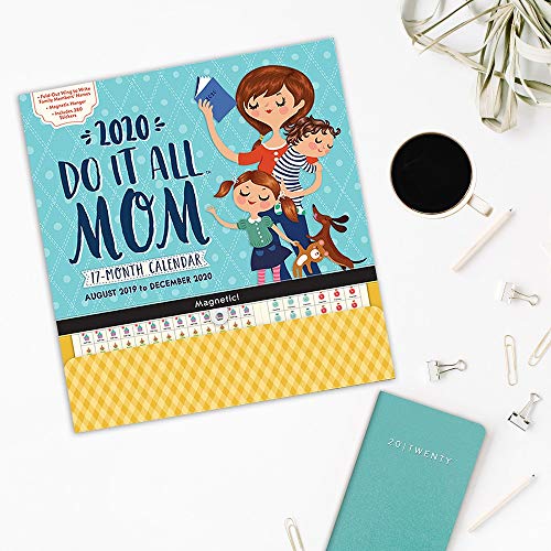 Orange Circle Studio 2020 Do It All Magnetic Wall Calendar, Moms Do It All