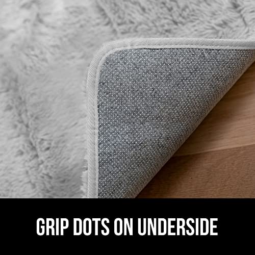 Gorilla Grip Soft Faux Fur Area Rug, Washable, Shed and Fade Resistant