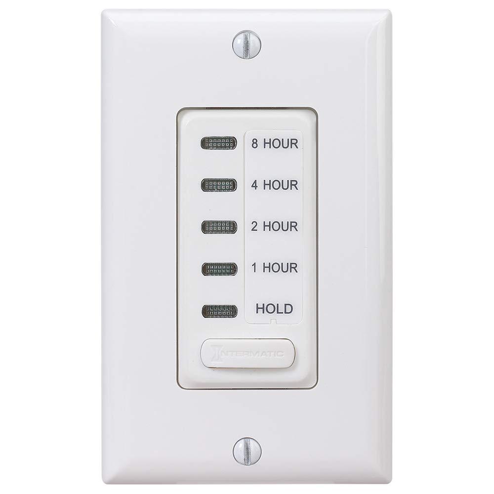 Photo 1 of Intermatic EI220W 1/2/4/8 Hour SPST 1800-Watt In-Wall Countdown Timer, White