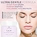 THENA CALM Face Moisturizer Cream Organic & Natural Skin Care, Ultra Hydrating With Hyaluronic Acid & Lavender Plant-based Skincare Anti aging Face Cream Dry Skin Facial Moisturizer For Women Men
