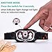 Zure Bright 300 Lumens LED Headlamp Flashlight for Running, 5 Lighting Modes Head Lamp for Adults, USB Rechargeable (Batteries Included)
