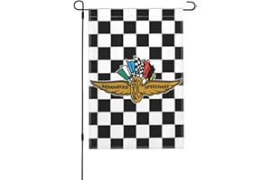 VIMITEAMER Indiana indy 500 flag Polis Motor Speedway Racing Fans 12x18 Inch Garden Flags Party Garden Yard Banner Indoor Outdoor Home Decor