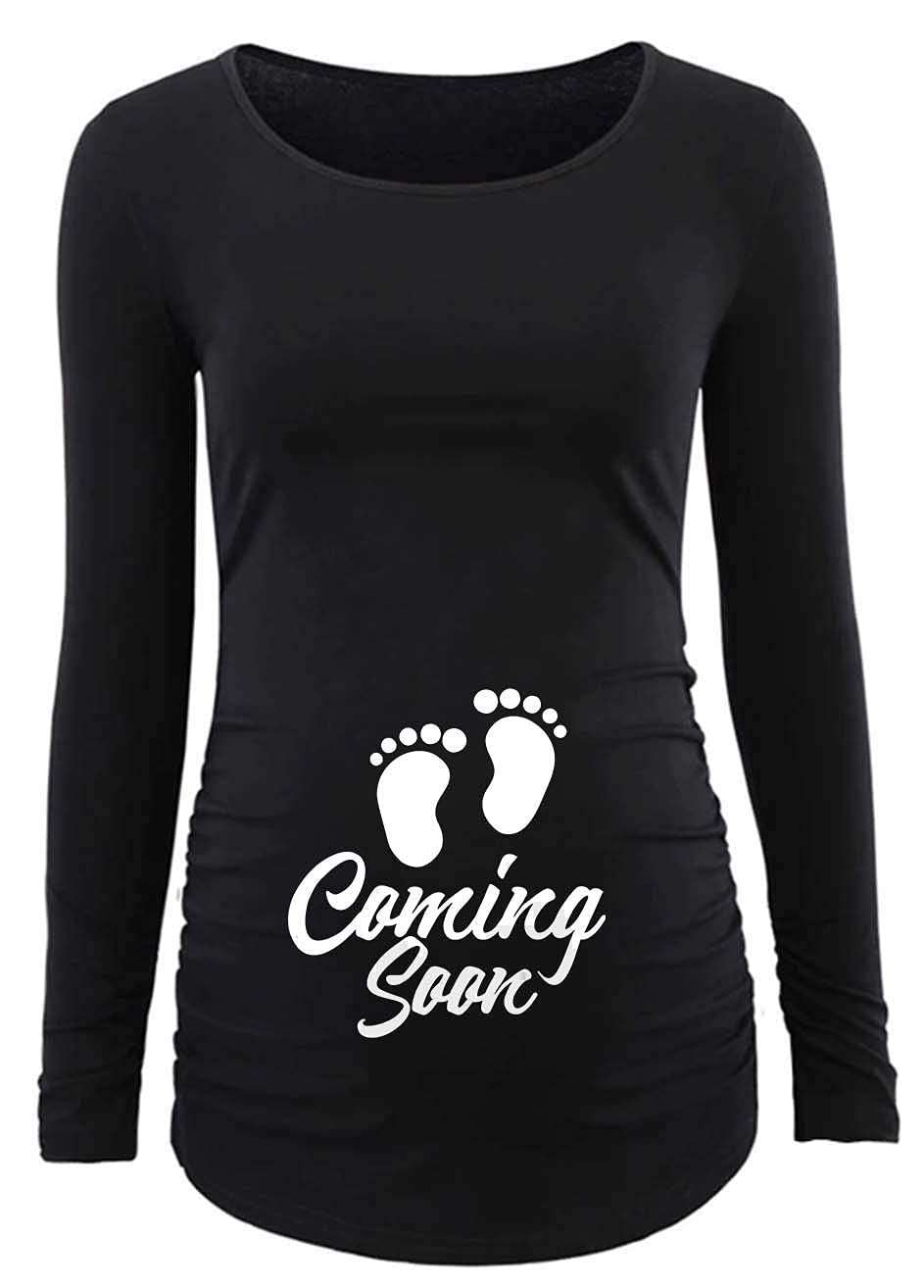 Decrum Maternity Shirts for Women - Funny Pregnancy Shirts for Women