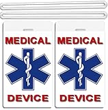 2x Medical Device ID Luggage Tags TSA Carry-On CPAP BiPAP APNEA POC APAP