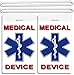 2x Medical Device ID Luggage Tags TSA Carry-On CPAP BiPAP APNEA POC APAP