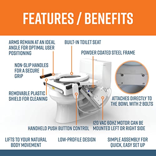 EZACCESS TILT Toilet Incline Lift, Corded Power, Standard Seat Pricepulse