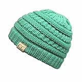 Hatsandscarf CC Exclusives Solid Ribbed Children Beanie (YJ-847-KIDS) (Sage)