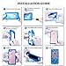 Dexnor iPhone 7 Case, iPhone 6S Case, Glitter 3D Bling Sparkle Flowing Liquid Case Transparent 3 in 1 Shockproof TPU Silicone Core + PC Frame Case Cover for iPhone 7/6s/6 - Blue