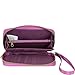 Travelon RFID-Blocking Travel Wallet Security For Women Zip Clutch Phone Wristlet Purse With Strap