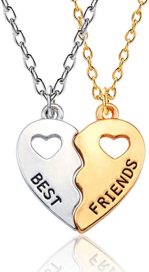 boy and girl best friend necklaces