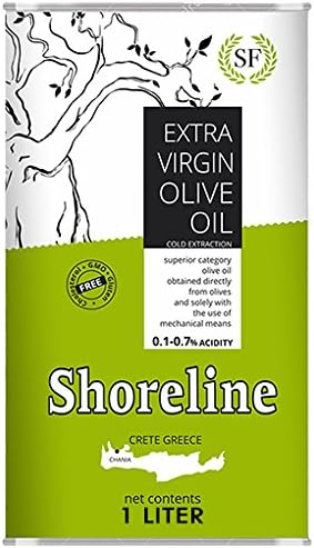 Amazon Com Shoreline Cretan Extra Virgin Olive Oil 1l Tin Health