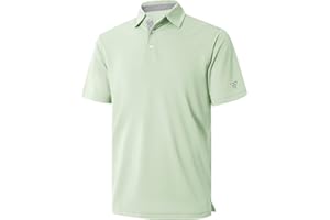 M MAELREG Mens Golf Shirt Short and Long Sleeve Moisture Wicking Dry Fit Performance Solid Casual Pique Golf Polo Shirts for Men