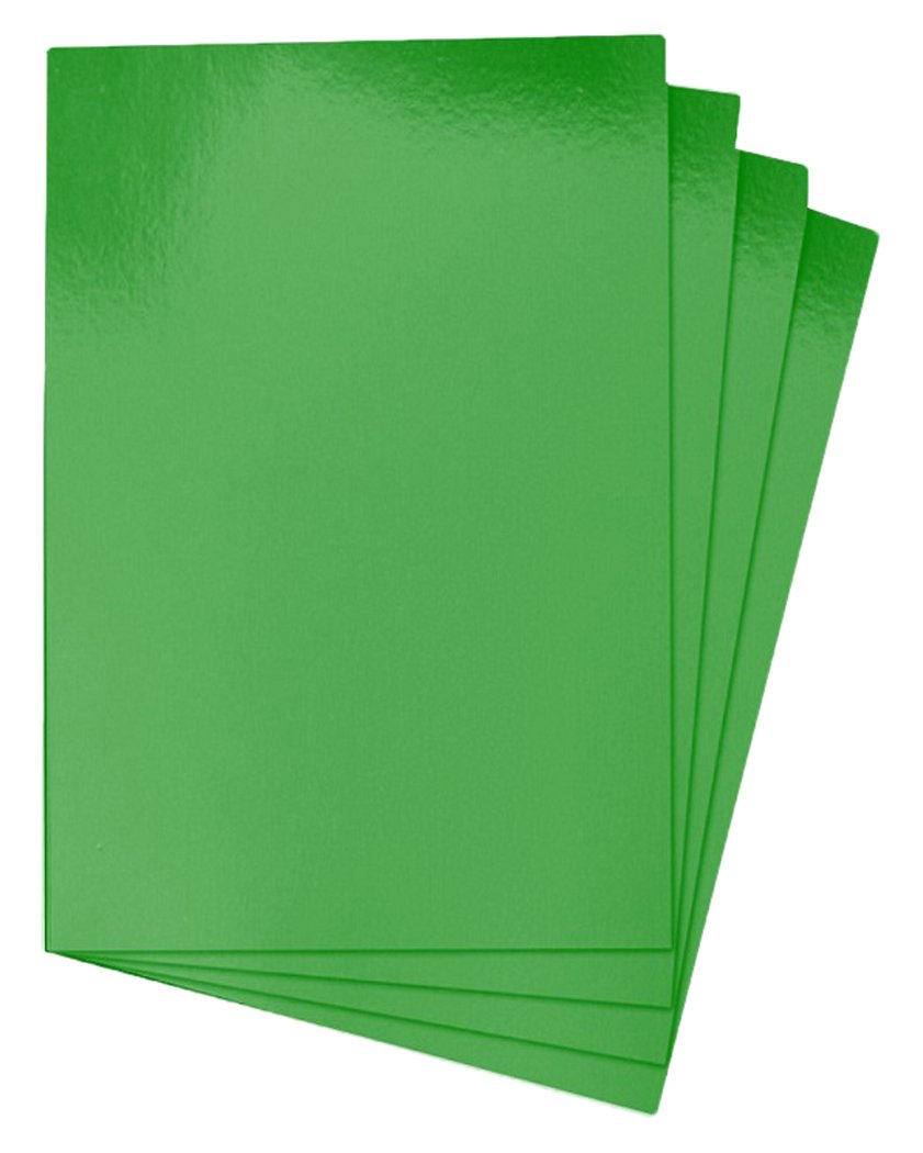 House of Card & Paper A4 220 GSM Foil Card - Green (Pack of 25 Sheets)