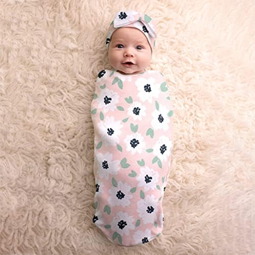 Itzy Ritzy Cocoon & Hat Swaddle Set, Cutie Cocoon Includes Name Announcement Card & Matching