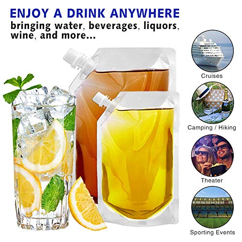 Flask Set for Cruises and Travel Concealable And Reusable Rum Runner