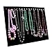Sunnyglade 17 Hook Velvet Necklace Bracelet Display Stand/Necklace Jewelry Tray/Jewellery Holder Display Organizer (Black)
