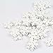 Mahaohao White Snowflake Buttons Assorted Holiday Collection Snowflakes Buttons Embellishments