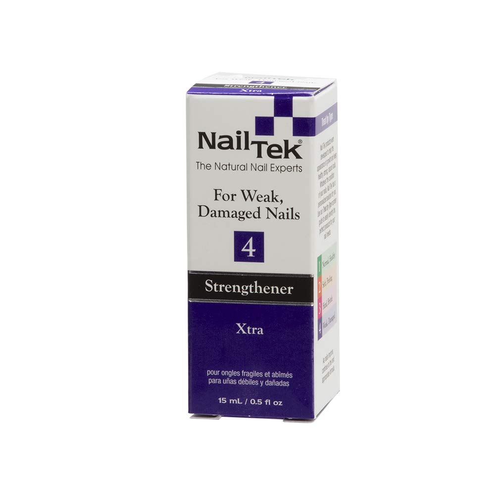 Nail Tek Xtra 4, Nail Strengthener for Weak and Damaged Nails, 0.5 oz, 1-Pack : Nail Repair Products : Beauty