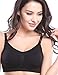 Women's Adjustable Seamless Nursing Bra Push Up Comfort Sleep Bralette,XL,3PCS/Pack(Black)
