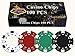 DA VINCI 100 Dice Striped Poker Chips in Las Vegas Gift Box, 11.5gm primary