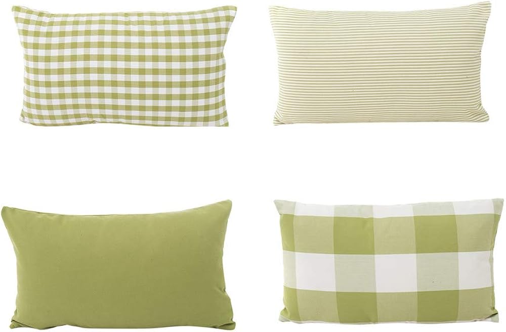 Fossrn 4pc/ Conjunto Funda Cojin 30 x 50 Moderno Cuadros Funda de ...