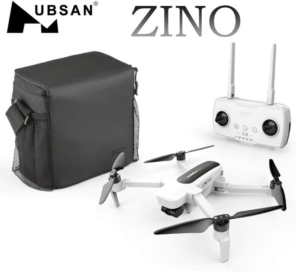 Hubsan Zino H117S Quadcopter Drone 4K Camera GPS WiFi FPV Waypoint 3 Axis Gimbal,Flight time: up to 23 Minutes, Flight Range: About 2.5KM, top Speed: 60km / h,Can take a Panorama (White)