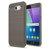 Galaxy J3 Emerge/J3 2017/J3 Mission/J3 Eclipse/J3 Luna Pro/Amp Prime 2/J3 Prime/Express Prime 2 Case,AnoKe Slim Scratch Resistant TPU Thin cases cover For Samsung J3 Emerge HWLS Grey