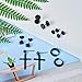 12 Pairs Stainless Steel Cross Earrings Cross Dangle Hoop Earrings Hinged Hoop Ear Jewelry for Men and Women Wearing (Style Set 2)