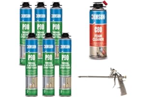 Demsun P90 Thermal & Acoustic Polyurethane Spray Foam – Closed Cell Insulation for Walls, Attics, Basements – High R-Value, S