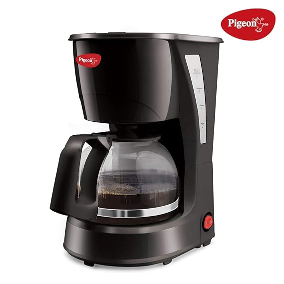 Pigeon by Stovekraft Brewster Coffee Maker. A Small Size Coffee Maker of Home Machine (Black)