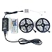 LEDNICEKER 2 Reels 5050 LED Strip Lights - 32.8ft / 10M Flexible 5050 RGB LED Light With 44key LED Controller and DC 12V5A Power Adapter