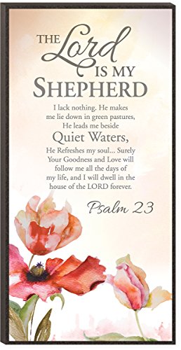 The Lord is My Shepherd Psalm 23  Wooden Decorative Wall