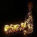 6 Pack Warm White Solar Powered Wine Bottle Lights,39inch 10 LED Bright Solar Lights for Bottles,Cork Bottle,String Lights Indoor,Copper Lights,Light In Bottle,Party Decor,Bottles for Lights