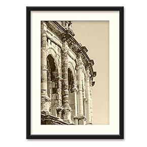 Ancient Architecture Theme Black Framed for Bedroom Livingroom