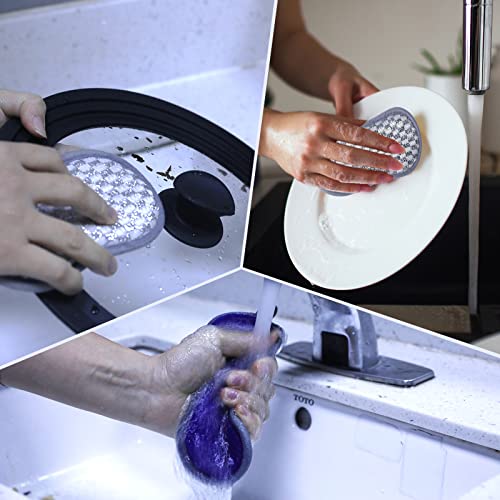 Sibicon Universal Lid for Pots and Pans Skillets,Tempered Glass with Heat Resistant Silicone Rim,BPA-Free,Cookware & Bakeware Lids For More Pans,Fits 7.9\