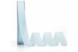 Ewaymado Light Blue Velvet Ribbon 1 Inch x 20Yd,Great for Gift Wrapping,Hair Bows,Christmas,Wedding Party Decoration(1" Light Blue)