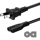 2 Prong Polarized Power Cord for Vizio D/E/M Series HDTV, Vizio Sound Bar Power Cable Replacement