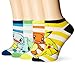 BIOWORLD Pokémon Pikachu/Squirtle/Charmander/Bulbasaur Ankle Socks (4 Pack)