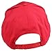 Plain Baseball Cap in Red
