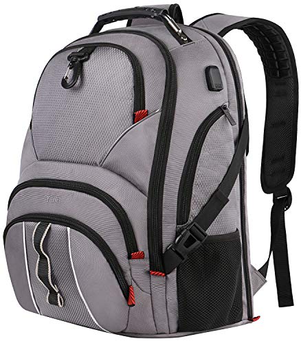 Laptop Backpack for Men, Extra Large Backpack with TSA Friendly & USB Charging Port for Travel Hiking School College, Big Anti-Theft Daypack Book Bag for Women Boys Girls Teens Fit 17 in Computer