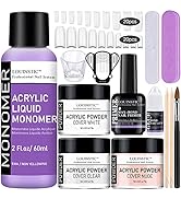 LOUINSTIC Acrylic Nail Kit Acrylic Powder for Beginners - Professional Acrylic Nail Powder and Li...