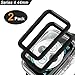 Apple Watch Series 4 Screen Protector 44mm Tempered Glass Screen Protector(2 -Pcs),Premium Surface Hardness Full Coverage Metal Frame Tempered Glass Screen Protector for Apple Watch 4